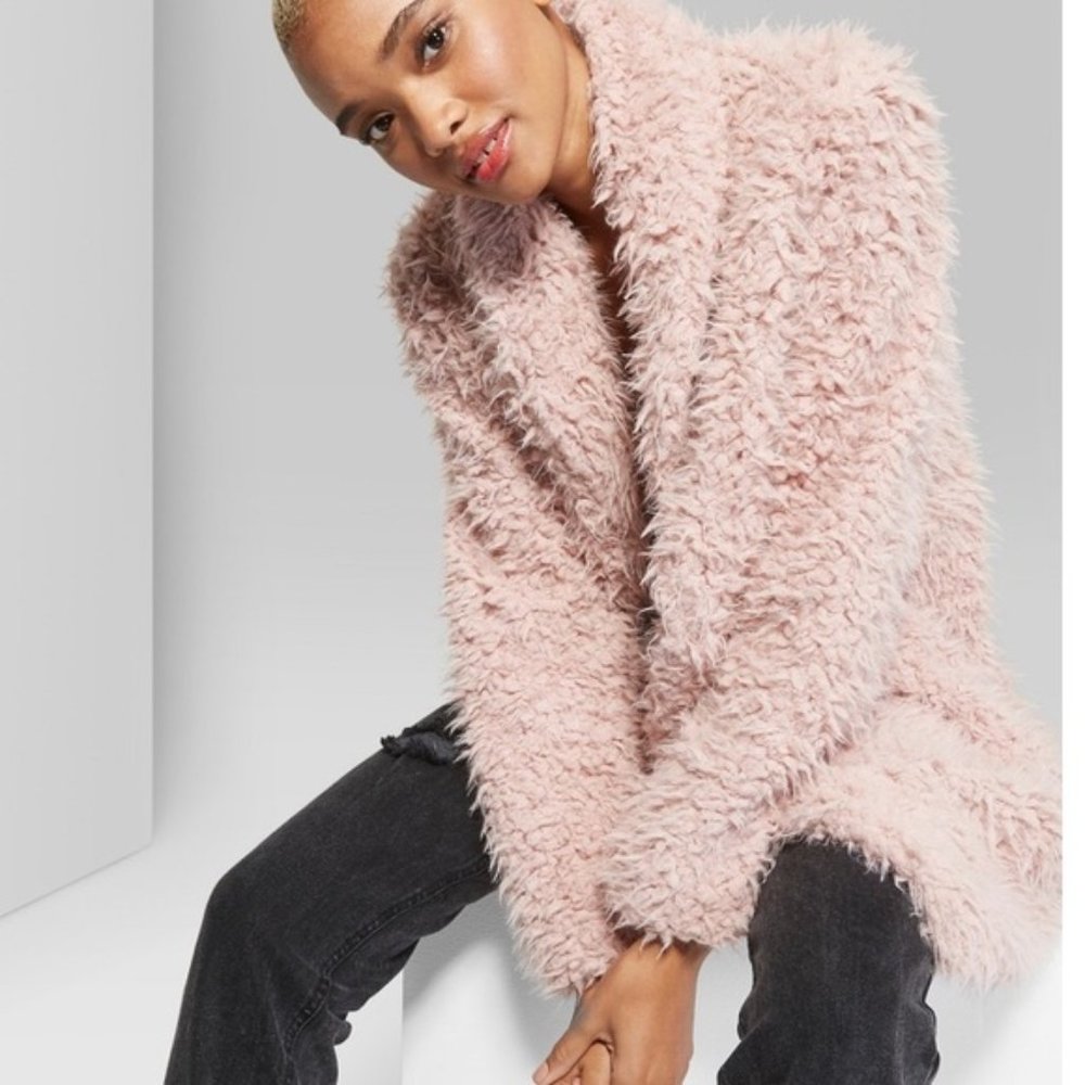 Pink Faux Fur Jacket